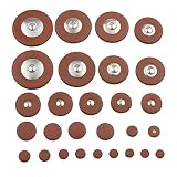 Vaguelly Saxophon Lederpolster 28Pcs Ersatz Alt Saxa- Pads Rep