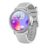 ZGZYL V25 Smart Watch Damen Fitnessuhr Mit Blutdruck/Blut Sauerstoff/Körpertemperatur/Herzfrequenz Überwachungsuhr,C