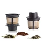 Finum FLOATING BASKET schwimmender Dauerfilter für Tee, Kaffee und Gewürze - Permanentfilter mit Gewebe aus Edelstahl als Teefilter, Kaffeefilter und Gewü