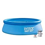 Intex Easy Set Pool - Aufstellpool - mit Filter, 244cm x 244cm x 76