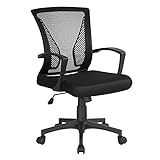 Yaheetech Bürostuhl Schreibtischstuhl ergonomischer Drehstuhl Chefsessel höhenverstellbar Sportsitz Mesh Netz S