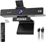 Zoom Certified 4K Zoomable Webcam mit Fernbedienung und Softwaresteuerung, Sony Starvis Sensor, 5X Digital Zoom, 2021 NexiGo N950P Pro Webkamera mit Dual Stereo Mikrofonen, für Zoom Skype Teams Tw