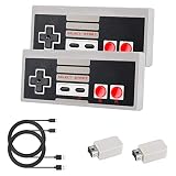 Wireless Controller für NES Classic Mini Laelr 2er kabellose NES Game Controller wiederaufladbarer NES Mini Classic Gamepads C