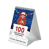 WFZ17 Adventskalender für 2021, dekorativer Countdown-Kalender zum Umklappen, niedlich, nützlich, k