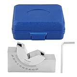 75x25x36 Micro Angle Gauge Hochpräziser Edelstahl AP30 Einstellbarer V-Blockfräser mit Schraubenschlüssel Zum Fräsen von D