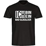 Multifanshop® Herren T-Shirt - Ich Bin EIN Bad Oldesloer - schwarz - Männer Shirt - Größe:L
