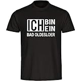 Multifanshop® Herren T-Shirt - Ich Bin EIN Bad Oldesloer - schwarz - Männer Shirt - Größe:S