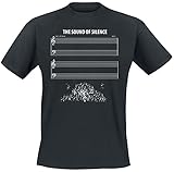 The Sound of Silence Männer T-Shirt schwarz XXL 100% Baumwolle Funartikel, Musik, Sprü