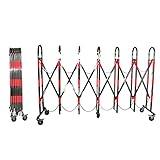 Mobiles Absperrungssystem, Portable, Zaun Schutzgitter Scherengitter Trenngitter, Ausziehbar, Rostfreier Stahl, Absperrgitter, Schutzgitter, Mobilzaun, Absperrzaun,1.2x3