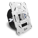 SSC-LUXon LUXARA Universal Drehdimmer Unterputz Dimmschalter für dimmbare LEDs 3-150W - Unterputzdosen Dimmer inklusive Adap