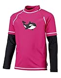 Beco Unisex Kinder Sealife T-Shirt, Pink/Schwarz, 152