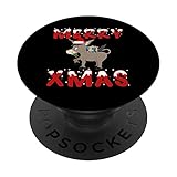 Merry XMAS wünscht der Weihnachtsesel - Frohe Weihnachten PopSockets mit austauschbarem PopGrip