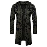 MENAB Herren Warme Wolle Coat Wintermantel Jacke Herrenmantel Wintermantel Herren Lang Wolle Mantel Herren Schwarz Slim Fit Herrenmantel Business Mantel W