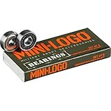 Mini-Logo Bearings 608ZRS Series 3 Skateboard Kugellager, Silber, Einheitsgröß