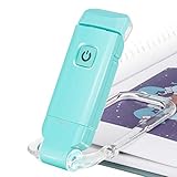 HONWELL LED Clip Leselampe Buch Klemm, Leselampen für Bücher im Bett, weiches Augenpflegelicht, USB wiederaufladbar Nachtlicht, 2 Helligkeit einstellbar für Augenschutz, Kinder, B