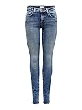 ONLY Damen Onlroyal High Waist Skinny Jeans, Medium Blue Denim, L 34L EU
