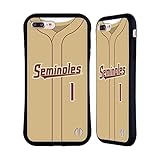 Head Case Designs Offiziell Offizielle Florida State University FSU Baseball-Gold Hybride Handyhülle Hülle Huelle kompatibel mit Apple iPhone 7 Plus/iPhone 8