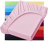 NatureMark Basic Boxspringbett & Wasserbett Spannbettlaken 200 x 220 cm - 40 cm Steghöhe - 200x220cm Spannbetttuch - 100% Baumwolle, R