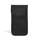 ECENCE 1x RFID Strahlenschutz-Tasche Handy Smartphone No-Signal Funk Stop Tasche Schw