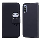 Keikail Handyhülle für Sony Xperia 10 iii, Sony Xperia 10 iii Hülle, Leder Tasche Klappbar Schutzhülle [Cartoon-Motiv] mit [Magnetic Closure] [Card Slot],