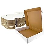 Giftgarden 20 Stück Maxibriefkarton 305x229x76 MM weiß Großbirefkarton für Büchersendung DIN A4 Geschenk Box