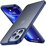 SPIDERCASE Matt Serie Hülle Kompatibel mit iPhone 13 Pro Max Hülle, [6,7''] [Militärischer Fallschutz] Hard PC Rückseite und Weich Silikon Bumper Transluzente Handyhülle iPhone 13 Pro Max Case (Blau)