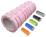 Feelino limity Fitnessrolle PINK Faszienrolle Yogarolle Massagerolle aus Kunststoff ca. 14 x 33