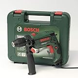 Bosch PSB Easy Schlagbohrmaschine 500 W, Schnellspannbohrfutter, elektronische Einstellung, Softgrip-Gehäuse, in Kunststoffk