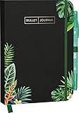 Bullet Journal 'Aloha' 05 mit original Tombow TwinTone Dual-Tip Marker 86 mint green: Mit Punkteraster, Seiten für Index, Key und Future Log sowie ... praktischem Verschlussband und I