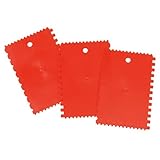 Leimauftragsspachtel Leimspachtel für kleinere Flächen mit 4 Zahnformen 3 Stk