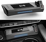 Drahtloses Autoladegerät,für Audi A4 RS4 RS5 2019-2021 A5 2020 2021 S4 S5 2021 Drahtloses Auto-Ladeboard Zubehörkonsole für Die Mittelkonsole,mit QC3.0 USB Hafen 15W Qi Schnellladegerät Ladeg