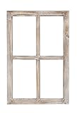 Nostalgie Holz Deko Fenster Holz natur gewischt 40 x 2 x 60