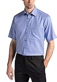 eterna Herren Hemd Kurzarm Comfort Fit 3123/17/K198 Blau XXL/45