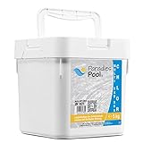 Paradies Pool Multi Tabs 20 g 5 kg, Quattro Multi Tabletten mit Chlor, Algenschutz, Flockungsmittel, pH Stabilisator, zur Wasserbehandlung, Inhalt: 1 kg