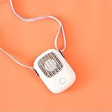 Retro Klappbarer Hals Hängiger Kleiner Lüftertisch Elektrischer Ventilator Im Freien Zhiyi Hals Fan - weiß