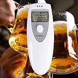 OFZVEO Alkoholtester, Promilletester, Professioneller Tragbarer Promilletest Mit LED-Display Digital Schnell, Tragbar Alkoholtest Polizeigenau mit schlüsselanhänger (Stil 1)