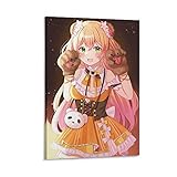 xiexun Momosuzu Nene Virtual Youtuber Leinwand-Kunst-Poster und Wand-Kunstdruck, modernes Familienschlafzimmerdekor, 60 x 90
