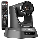 Konferenzkamera 3X Optischer Zoom 1080P HD PTZ Kamera für Skype/Zoom Videokonferenz YouTube OBS Live Streaming von TONGVEO (3X Zoom, Grau)