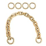 Niaciswe Kurze Metallkette Trageriemen 1 Stück Kette Trageriemen Taschenkette Gold Kette für Tasche Dchulterriemen für Taschen Taschenriemen Kette Schultergurt Kette für Handtasche Dek