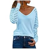 Damen Tunika Langarm Oberteile Löwenzahn Print Casual T-Shirt Tops Pullover Elegante Langarmshirt Lose Rundhals Bluse Knöpfe Basic Ob