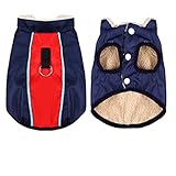 UKKO Hundekleidung Kleine Hund Katze Jacke Jacke wasserdicht Winter warm Hund Weste Kleidung pet Produkte zubehör Jacke Weste-Red Pet Jacket Coat,S