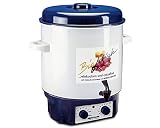 ROMMELSBACHER Glühwein-/Einkochvollautomat KA 1804 - 2-Schicht-Emaillierung, 27 Liter/für 14 Gläser à 1 Liter, stufenlos regelbar, Entsafterschaltung, Zeitschaltuhr, Ablaufhahn, Überhitzung