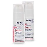 numis med Tagescreme mit 5% Urea - 2x Hautberuhigende Gesichtspflege für beanspruchte Gesichtshaut - vegane Gesichtscreme ohne Silikone, Parabene & Mineralöl - Hautpflege Gesicht Creme (2x 50 ml)