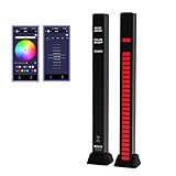 Pickup Buntes Rhythm Atmosphärenlicht, 32 LEDs Sprachsteuerung Licht, Intelligente Rauschunterdrückung RGB Neonlichter, Multifunktionale Dekorative Nachtlicht Für Party, Auto, Desktop, DJ-Studio, R