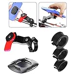 KADIO Fahrrad Handyhalterung-Mit 3 Sicherheitsgummi [Upgraded ] Phone Holder Drehbare-Universal Handyhalterung Fahrrad & Motorrad Handyhalter Abnehmbar 360°Verstellb