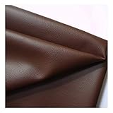 Kunstleder Stoff Kunstleder Stoff Litchi Korn Textur Kunstleder Vinyl Leder Stoff Polster Strukturiertes Material - Halber Meter 50 Cm X 140 Cm - Dunkelbraun füR Sofa Auto Sitz MöBel Jacken H