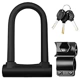 WAYYQX Fahrradbügelschloss Heavy Duty Fahrradschloss Fahrradschloss U Secure Lock Mit Montagewinkel U-Lock (Color : Lock Set)