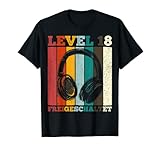 Herren 18.Geburtstag Gaming Video Gamer Level 18 freigeschaltet T-S