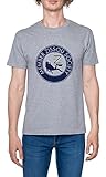 Diving Member Zissou Society Herren T-Shirt Grau Rundhals Leichtes Lässiges Kurzarm Men's Grey Crew Neck Casual Short Sleeves L