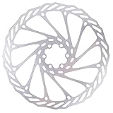 Scheibenrotor-Scheibe Bremsrotor-Mitte-Schließrotoren Bremsscheiben-Pad Edelstahl-Scheibenbremse 203mm mit 6 Bolzen Universal für Rennrad-Mountainbike-T